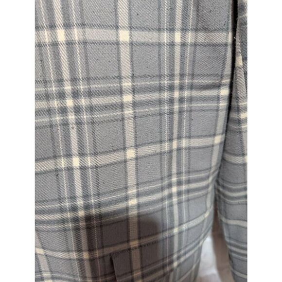 Treasure & Bond Women's Gray Plaid Pattern Long-Sleeve Blazer Jacket Size M - Picture 3 of 10
